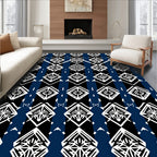 Classic Diamond Stripe Pattern Rug