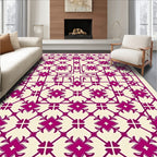 Ornate Geometric Lattice Pattern Rug