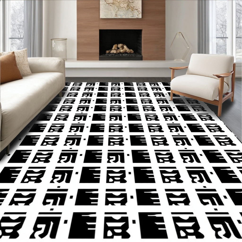 Bold Geometric Abstract Pattern Rug