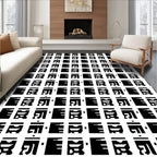 Bold Geometric Abstract Pattern Rug