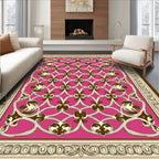 Elegant Floral Lattice Pattern Rug