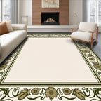 Nature Inspired Floral Border Design Rug