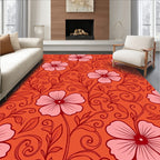 Ornate Floral Pattern Design Rug
