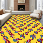 Abstract Swirl Pattern Design Rug