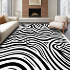 Bold Zebra Stripe Pattern Rug