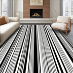 Vertical Line Patterned Design Rug