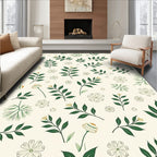 Delicate Botanical Floral Pattern Rug