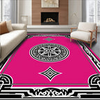 Vibrant Geometric Mandala Ornate Style Rug