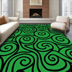 Bold Swirl Pattern Design Rug
