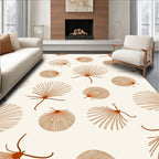 Minimalist Shell Fan Art Rug