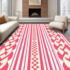 Chain Link Stripe Pattern Rug