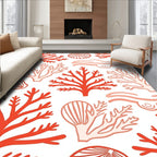 Coral Reef Abstract Pattern Rug