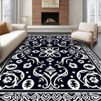Classic Floral Scrollwork Pattern Rug