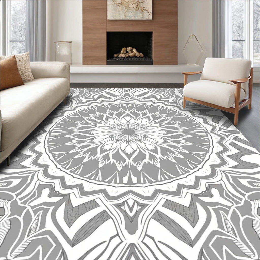 Intricate Mandala Pattern Rug