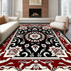 Elegant Floral And Scroll Work Rug