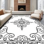Elegante Swirls Floral Medallion Rug