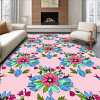 Vibrant Floral Bouquet Pattern Rug