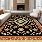 Ornate Diamond Geometric Pattern Rug