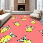 Citrus Delight Lemon Pattern Rug