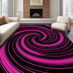 Hot Pink Swirl Pattern Rug