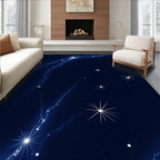 Cosmic Starburst Nebula Pattern Rug