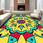 Radiant Starburst Geometric Pattern Rug