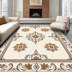 Classic Floral Medallion Border Rug