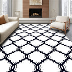 Classic Geometric Chain Link Motif Rug