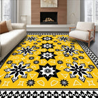 Bold Starburst Geometric Pattern Rug