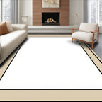 Geometric Layered Border Rug