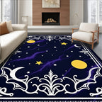 Celestial Night Sky Pattern Rug