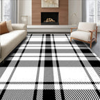 Classic Tartan Grid Pattern Rug