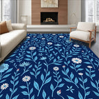 Art Nouveau Floral Vine Pattern Rug