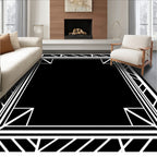 Art Deco Geometric Frame Style Rug