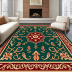 Ornate Floral Medallion Pattern Rug