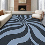 Swirling Abstract Design Rug