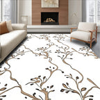 Delicate Vine Branch Pattern Design Rug