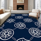Ornate Star Burst Mandala Pattern Rug