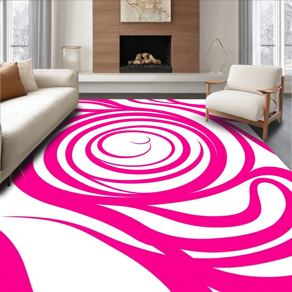 Bright Swirl Pattern Rug