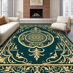 Intricate Floral Medallion Pattern Rug