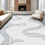 Abstract Flowing Lines Pattern Rug