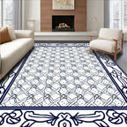 Ornate Floral Geometric Patterned Rug