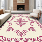 Elegant Floral Scrollwork Pattern Rug