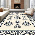 Classic Floral Damask Elegant Pattern Rug