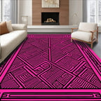 Bold Maze Geometric Pattern Rug