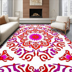 Vibrant Mandala Floral Pattern Rug