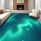 Cosmic Swirls Starry Night Design Rug