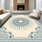 Sunburst Ornate Corners Design Rug