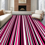 Bold Vertical Stripe Pattern Rug