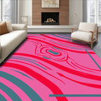 Bold Swirls Lines Abstract Rug
